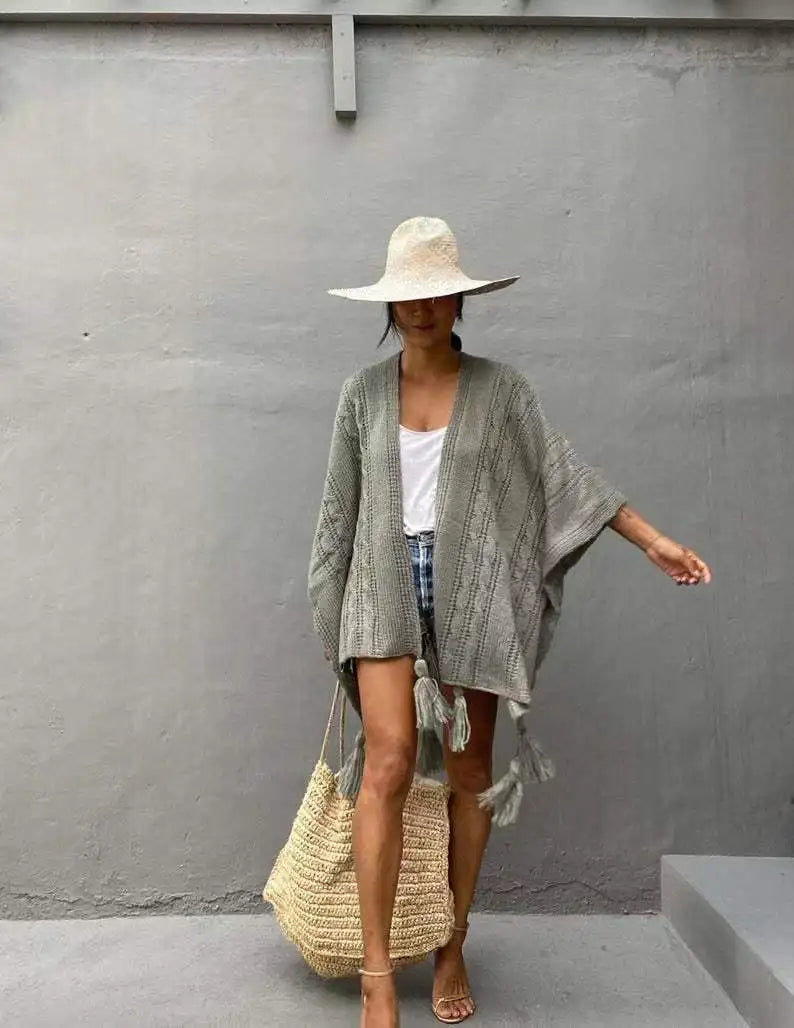 Amelie | Oversized Cape Cardigan