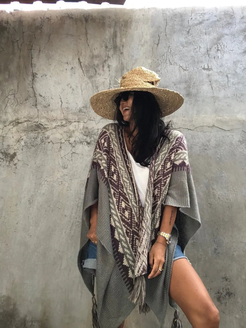 Amelie | Oversized Cape Cardigan